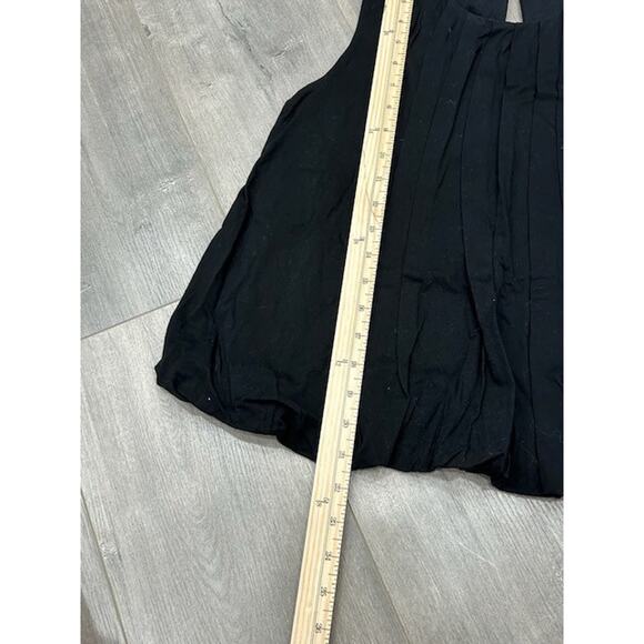 Madewell Sleeveless Crewneck Bubble Top Pullover Cotton Jet Black Size XS NWT - Picture 5 of 9